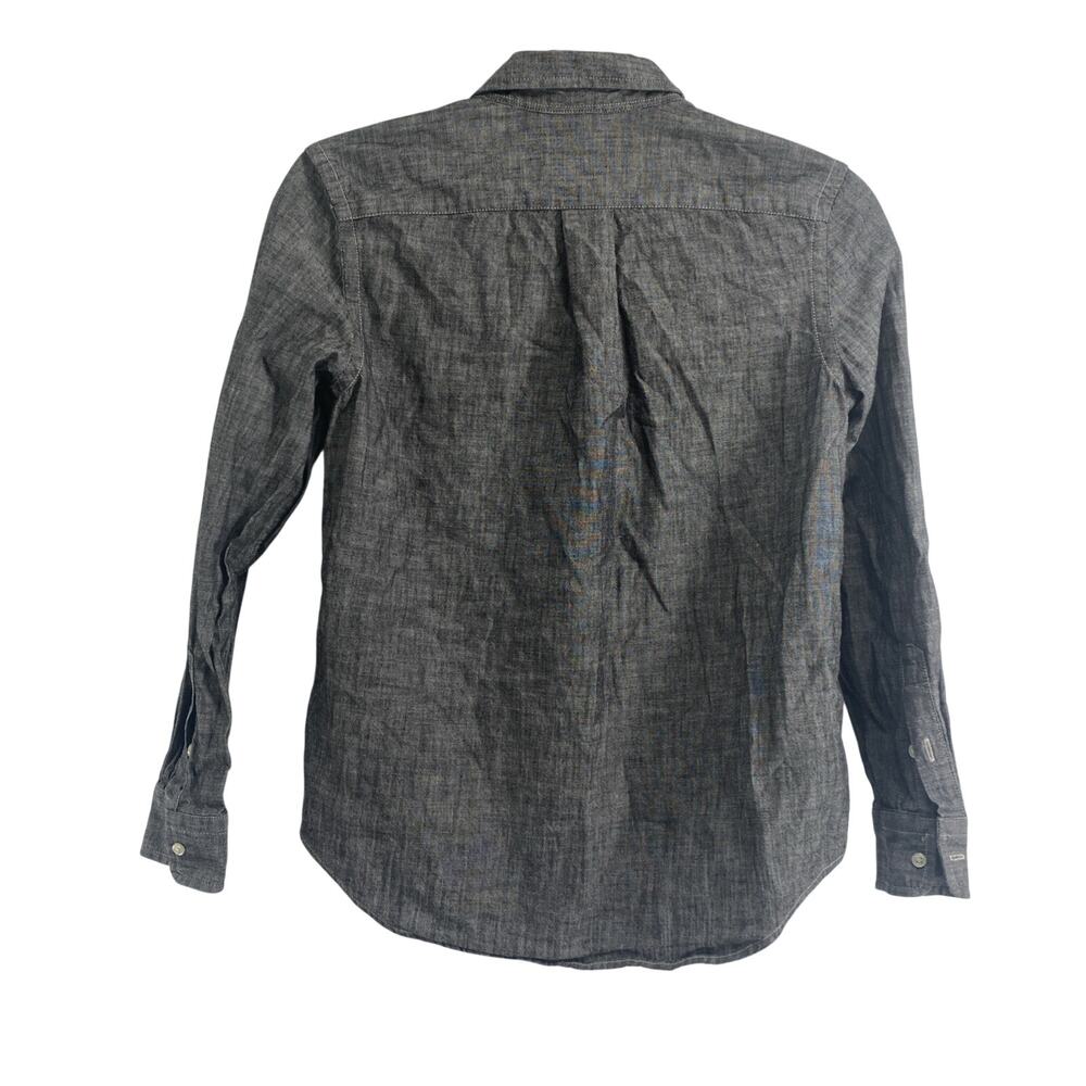 Polo RALPH LAUREN Shirt Boys Size Medium Casual Formal Long Sleeve Black White - Picture 6 of 11